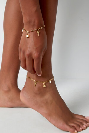 Anklet with charms - gold h5 Picture2